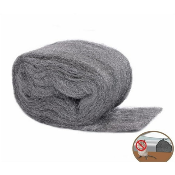 1 Pack Steel Wool 13 FT Wire Mesh,Soft & Flexible Gap Blocker,Reusable Wire Wool Cloth,Easy to Cut Gray Wire Mesh,for Cleaning,Buffing,Polishing Glass