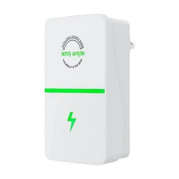 (1-Pack) – Stop Watt Energy Saving Device, Plug-in Electricity Saving Box for Home & Office, Voltage Stabilizer & Power Factor Saver for Appliances, 90V–250V 30KW, US Plug
