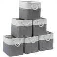 1 Pack Storage Cube Bins Collapsible Sturdy Fabric Storage Basket with