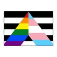 thumbnail image 1 of 1 Pack - Straight Ally Rainbow / Transgender Pride Flag LGBTQ+ - 5x7 Inch Metal Print, 1 of 1