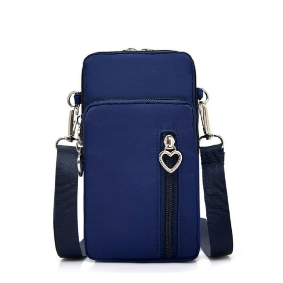 1-Pack Stylish Cell Phone Holder Bag with Shoulder Strap – Compact Mini Wallet Pouch Purse Compatible with Apple Phones TIKA