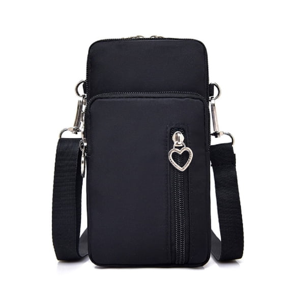 1-Pack Cell Phone Crossbody Bag with Shoulder Strap, Mini Wallet Phone Holder Pouch Purse for iPhone, Compact Travel Phone Bag TIKA