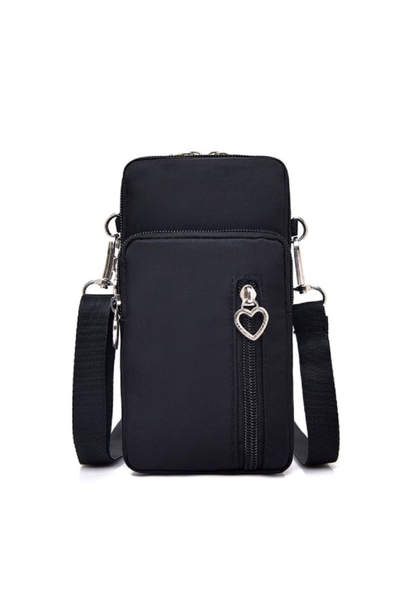 1-Pack Cell Phone Crossbody Bag with Shoulder Strap, Mini Wallet Phone Holder Pouch Purse for iPhone, Compact Travel Phone Bag TIKA