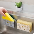 thumbnail image 1 of 1 Pack Suction Cup Sponge Holder, Small Sink Caddy Organizer, Under Cabinet Dish Sponge & Soap Storage Rack, No-Scratch Adhesive Mount for Kitchen, Bathroom, 1 of 4