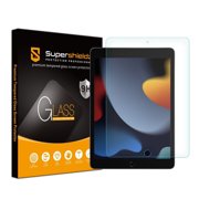 [1-Pack] Supershieldz for Apple iPad 10.2 inch (2021/ 2020/ 2019, 9th/ 8th/ 7th Generation) Tempered Glass Screen Protector, Anti-Scratch, Anti-Fingerprint, Bubble Free