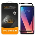 thumbnail image 1 of [1-Pack] Supershieldz for LG V30/ V30 Plus [Full Screen Coverage] [3D Curved Glass] Tempered Glass Screen Protector, Anti-Scratch, Bubble Free (Black), 1 of 4