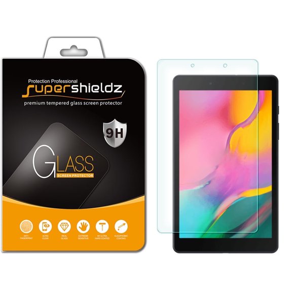 [1-Pack] Supershieldz for Samsung Galaxy Tab A 8.0 (2019) (SM-T290 Model Only) Tempered Glass Screen Protector, Anti-Scratch, Anti-Fingerprint, Bubble Free