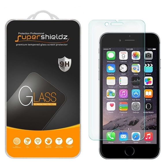 [1-Pack] Supershieldz for Apple iPhone 8 Plus / iPhone 7 Plus Tempered Glass Screen Protector, Anti-Scratch, Anti-Fingerprint, Bubble Free