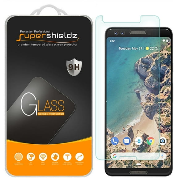 [1-Pack] Supershieldz for Google (Pixel 3) Tempered Glass Screen Protector, Anti-Scratch, Anti-Fingerprint, Bubble Free