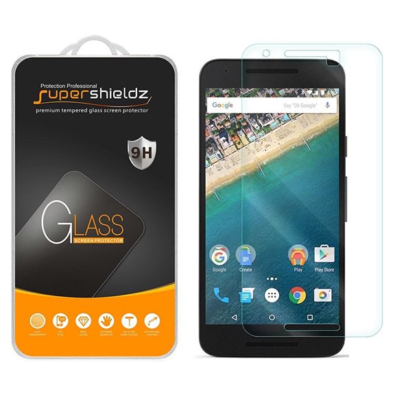 [1-Pack] Supershieldz for LG Nexus 5X Tempered Glass Screen Protector, Anti-Scratch, Anti-Fingerprint, Bubble Free