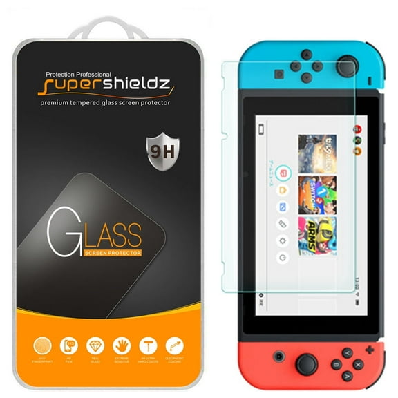 [1-Pack] Supershieldz for Nintendo Switch Tempered Glass Screen Protector, Anti-Scratch, Anti-Fingerprint, Bubble Free