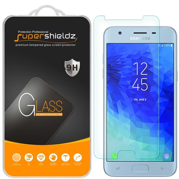 [1-Pack] Supershieldz for Samsung (Galaxy Amp Prime 3) Tempered Glass Screen Protector, Anti-Scratch, Anti-Fingerprint, Bubble Free