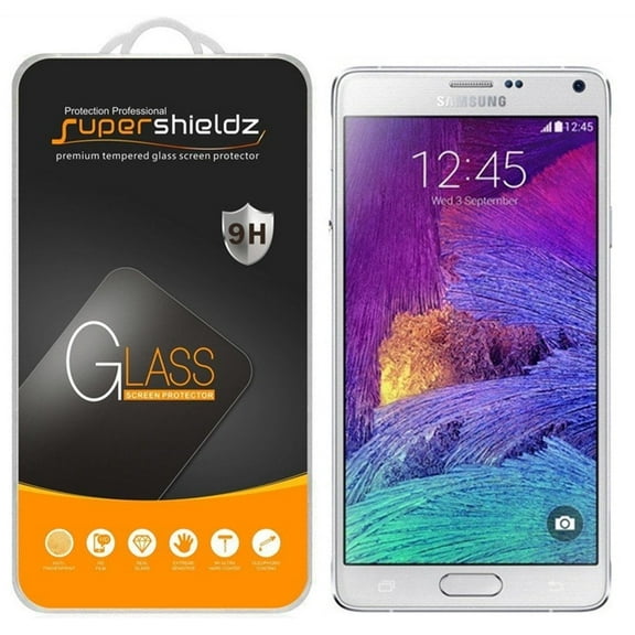 [1-Pack] Supershieldz for Samsung Galaxy Note 4 Tempered Glass Screen Protector, Anti-Scratch, Anti-Fingerprint, Bubble Free