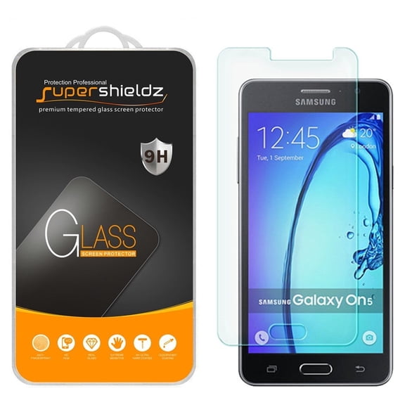 Supershieldz Designed for Samsung Galaxy On5 Tempered Glass Screen Protector, Anti Scratch, Bubble Free