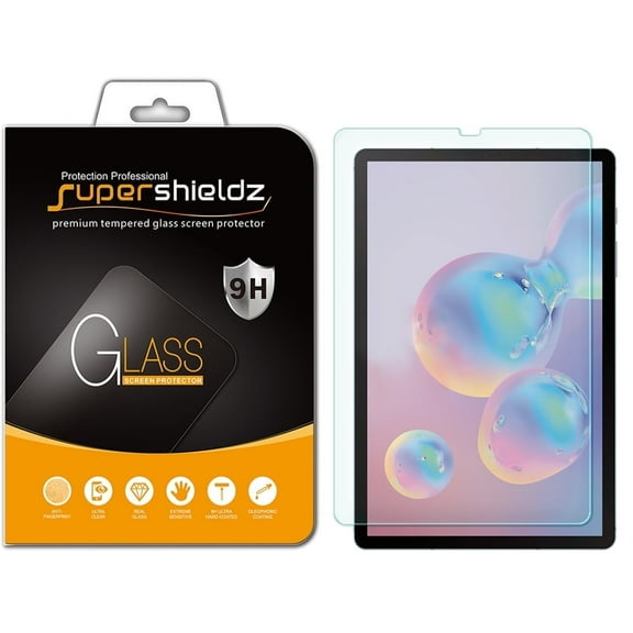 [1-Pack] Supershieldz for Samsung Galaxy Tab S6 (10.5 inch) Tempered Glass Screen Protector, Anti-Scratch, Anti-Fingerprint, Bubble Free
