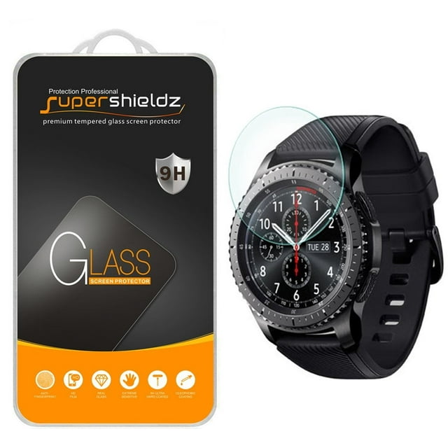 [1-Pack] Supershieldz for Samsung Gear S3 Frontier Tempered Glass Screen Protector, Anti-Scratch, Anti-Fingerprint, Bubble Free