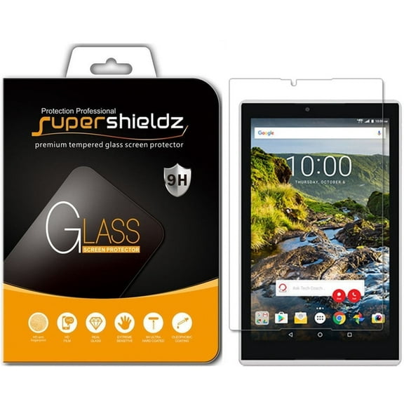 [1-Pack] Supershieldz for Verizon Ellipsis 8 HD Tempered Glass Screen Protector, Anti-Scratch, Anti-Fingerprint, Bubble Free