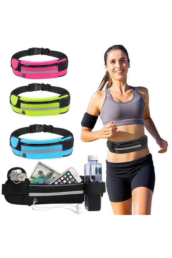 1-Pack Sweat-Proof Running Waist Pack – Anti-Bouncing Travel Belt Bag with Adjustable Pouch for Men and Women TIKA