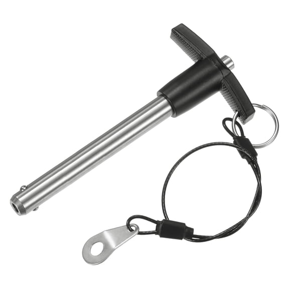 1 Pack T Handle Lock Pins, 10mm Dia. 70mm Usage Length Push-Button Ball Locking Pin