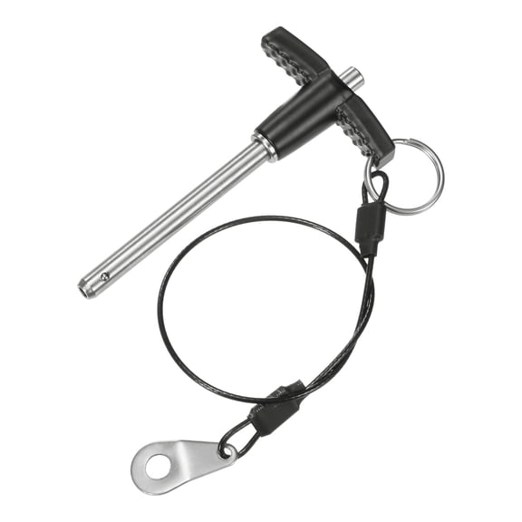 1 Pack T Handle Lock Pins, 6mm Dia. 50mm Usage Length Push-Button Ball Locking Pin