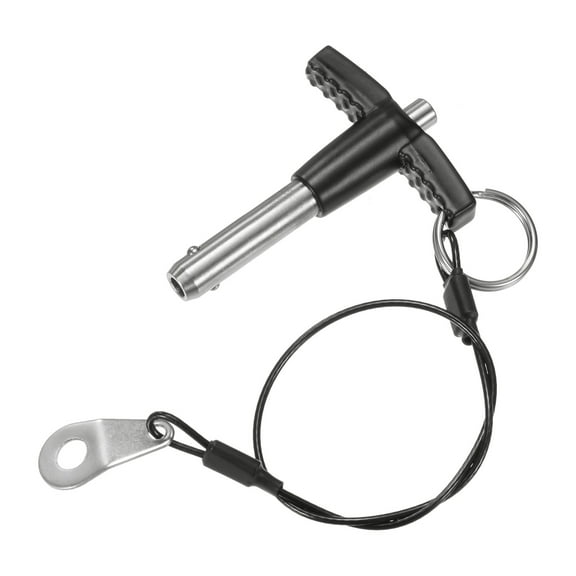1 Pack T Handle Lock Pins, 8mm Dia. 20mm Usage Length Push-Button Ball Locking Pin