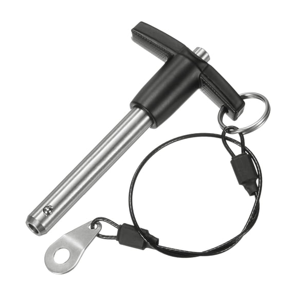 1 Pack T Handle Lock Pins, 9.5mm Dia. 50mm Usage Length Push-Button Ball Locking Pin