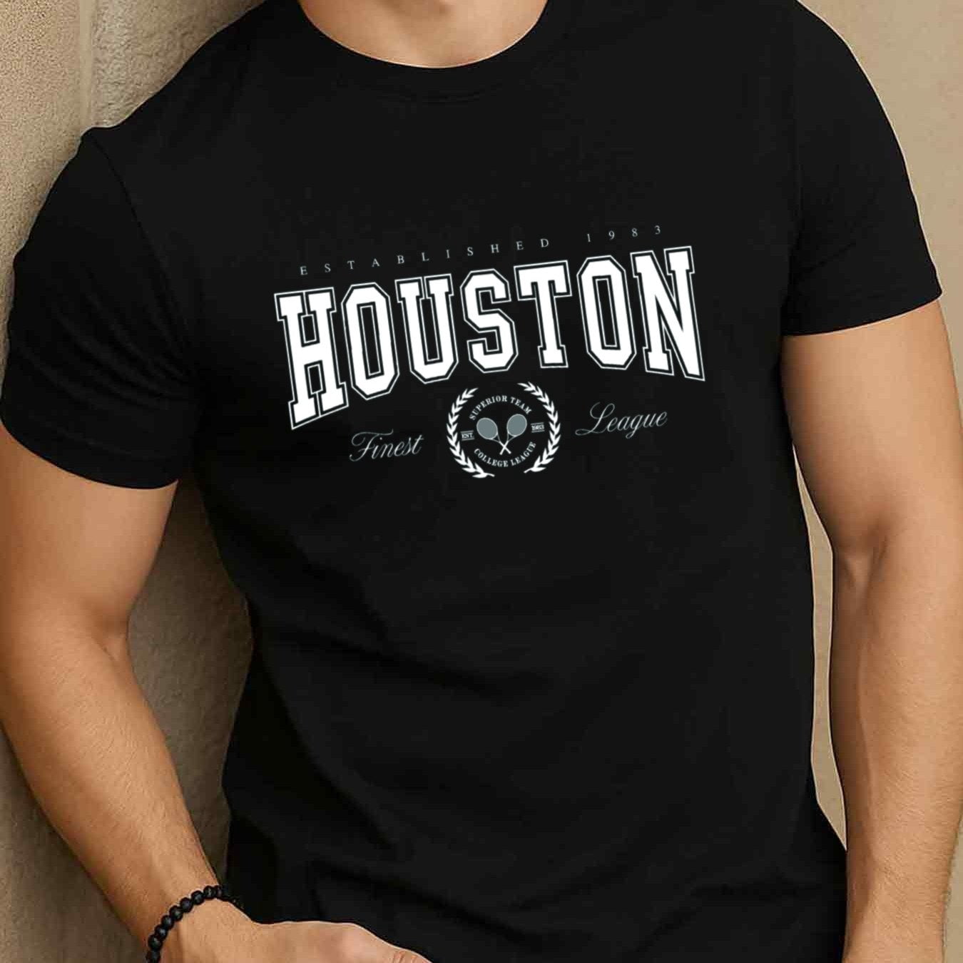 1 Pack T-Shirt for Men Graphic Casual Short Sleeve Round Neck Print ...