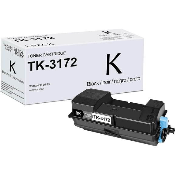 1 Pack TK-3172 Black Toner Cartridge, Compatible for Kyocera TK-3172 1T02T80US0 Toner Replacement for ECOSYS P3050dn Printer | Each up to 22,000 Pages