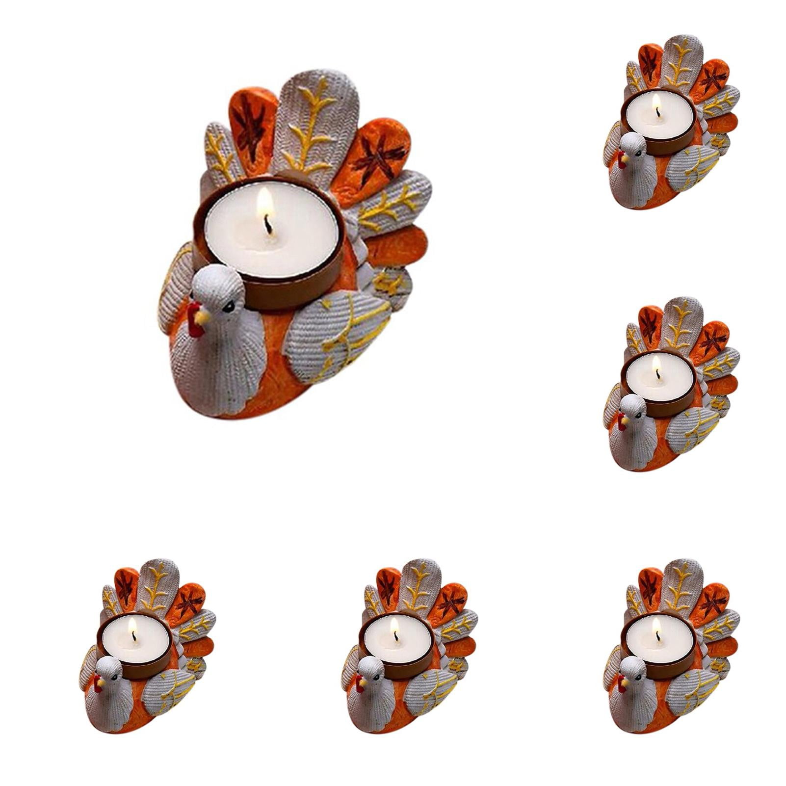 1 Pack Thanksgiving Tealight Candle Holder Tall Taper Holders Candle