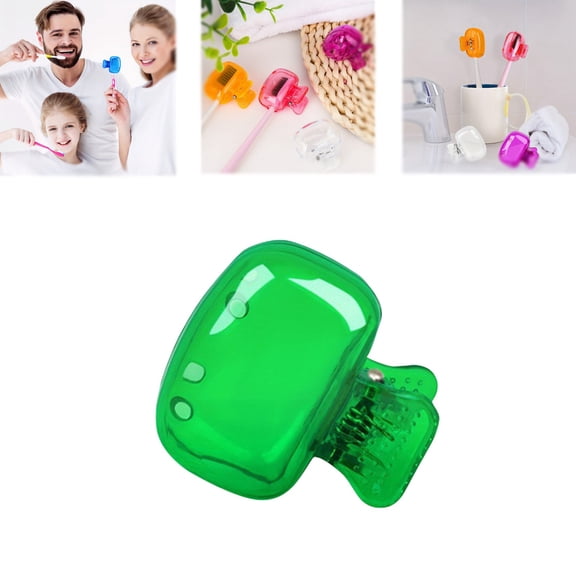 1 Pack Toothbrush Covers Caps, Tooth Brush Protector Toothbrush Coverings Clips Portable Plastic Tooth Brush Head Case for Couples Valentine Gifts, Travel, Business, Camping, School, Home