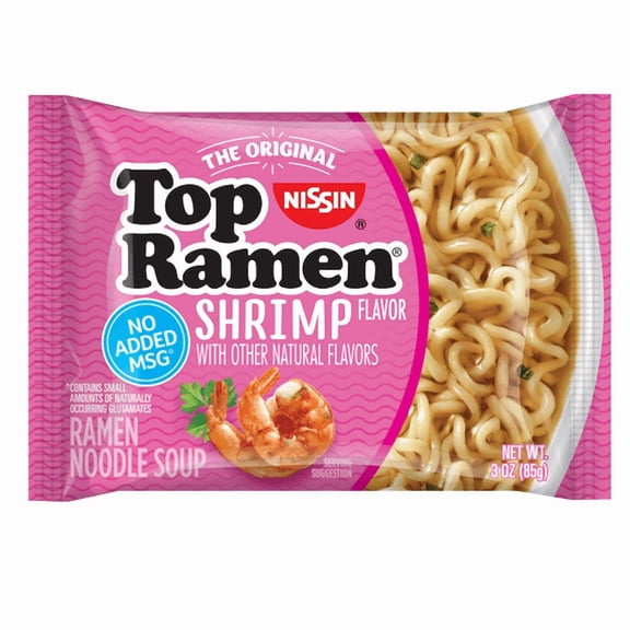 ( 1 Pack) Top Ramen Noodles Shrimp Flavor 3 oz