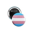 thumbnail image 1 of 1 Pack - Transgender LGBTQ+ Pride Flag Pinback Button - 3 Inch, 1 of 1