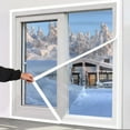 thumbnail image 1 of 1-Pack Transparent EVA Winter Curtain, Double Insulation, Windproof, Dustproof, Hook & Loop, Easy Installation, 1 of 6
