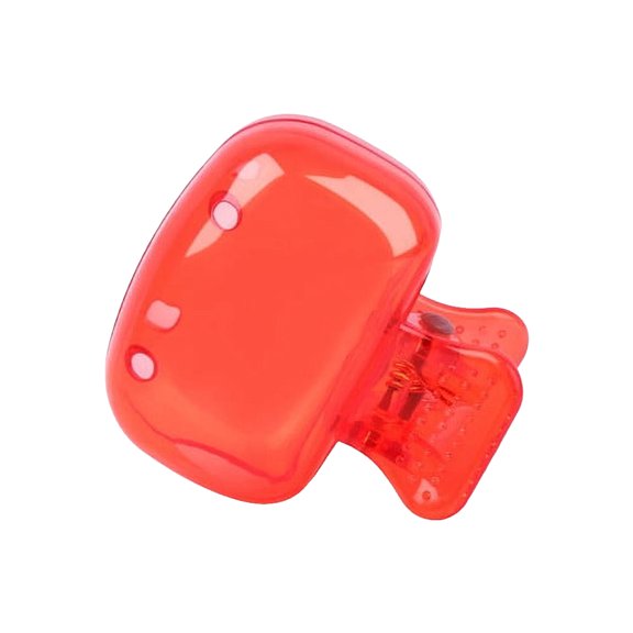 1 Pack Travel Toothbrush Head Covers Toothbrush Protector Cap Brush Pod Case Protective Portable Plastic Clip for Household Travel, School, Camping, Bathroom, Business, Red