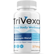 1 Pack TriVexa - Total Body Wellness - Dietary Supplement for Focus, Memory, Clarity, Energy - Advanced Cognitive Support Formula for Maximum Strength - 60 Capsules