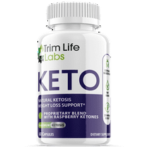 (1 Pack) Trim Life Keto - Pills for Weight Loss - Energy Boosting Supplements for Weight Management - Advanced Ketogenic Ketones - 60 Capsules