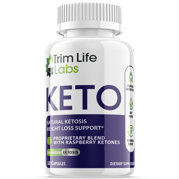 (1 Pack) Trim Life Keto - Pills for Weight Loss - Energy Boosting Supplements for Weight Management - Advanced Ketogenic Ketones - 60 Capsules