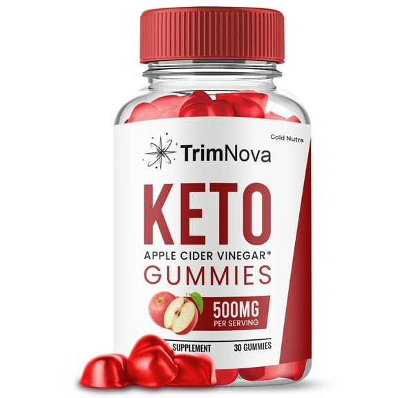 (1 Pack) TrimNova Keto ACV Gummies, Trim Nova Keto + ACV Gummies, Official Supplement for Men and Women