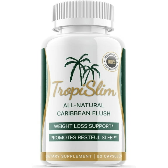 (1 Pack) TropiSlim - Keto Weight Loss Formula - Energy & Focus Boosting Dietary Supplements for Weight Management & Metabolism - Advanced Fat Burn Raspberry Ketones Pills - 60 Capsules