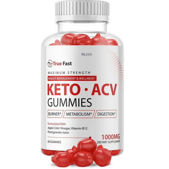 (1 Pack) True Fast Keto Gummies - True Fast Keto ACV Gummys - Supplement for Weight Loss - Energy & Focus Boosting Dietary Supplements for Weight Management & Metabolism - 60 Gummies