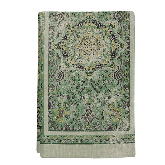 1 Pack Turkish Boho Kitchen Towels Green Wallpaper Murals Retro Medieval Decorative Dish Towel Sets Absorbent Quick Dry Hand Cloths Tea Towels for Cooking Baking Farmhouse Gifts 18x28in
