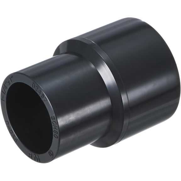 1-Pack UPVC Reducer Pipe Fitting, 1-1/4"x1" Reducing Coupling Connector Schedule 80 PVC Straight for Water Line [Grey]