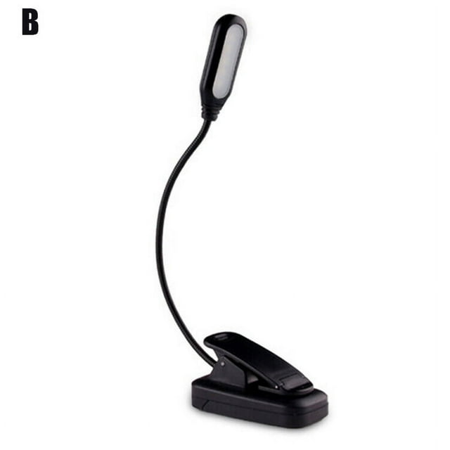 1-Pack USB-Charged LED Clip-On Desk Lamp – Adjustable Eye Protection Reading Light with Flexible Neck for Home & Office Use TIKA