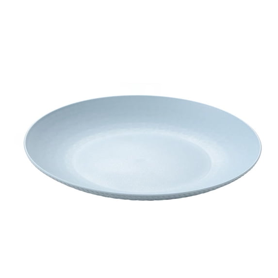 1 Pack Unbreakable Dinner Plates Set, 7.6 Inch Plastic Plates, Dishwasher Safe, Lightweight Reusable Plate for Home, Camping, Party (Blue)