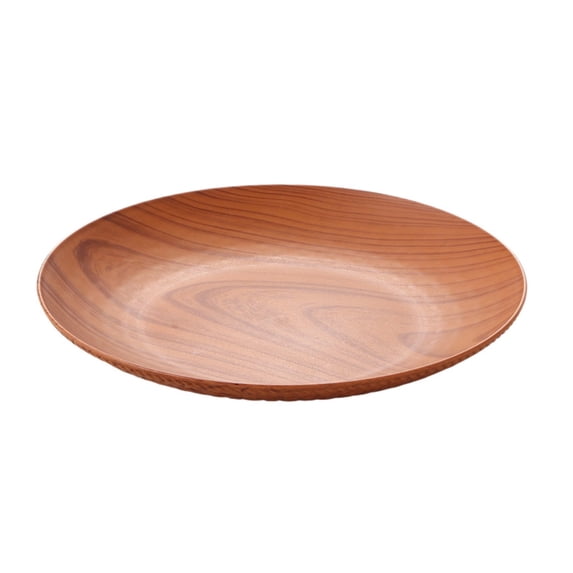 1 Pack Unbreakable Dinner Plates Set, 7.6 Inch Plastic Plates, Dishwasher Safe, Lightweight Reusable Plate for Home, Camping, Party (Brown)