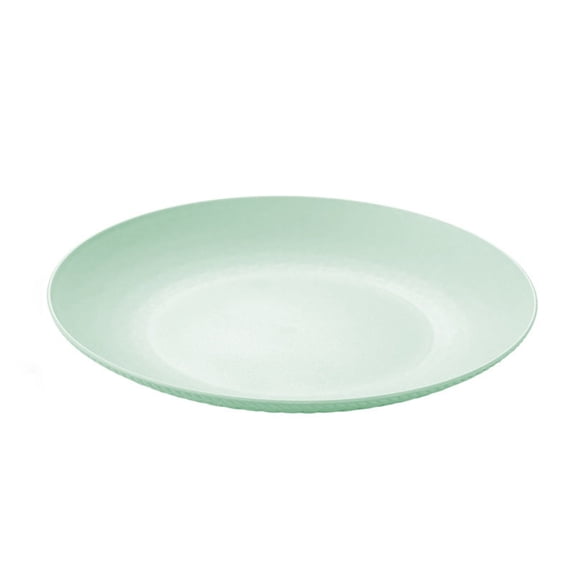 1 Pack Unbreakable Dinner Plates Set, 7.6 Inch Plastic Plates, Dishwasher Safe, Lightweight Reusable Plate for Home, Camping, Party (Green)
