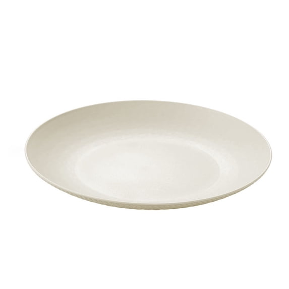 1 Pack Unbreakable Dinner Plates Set, 7.6 Inch Plastic Plates, Dishwasher Safe, Lightweight Reusable Plate for Home, Camping, Party (White)
