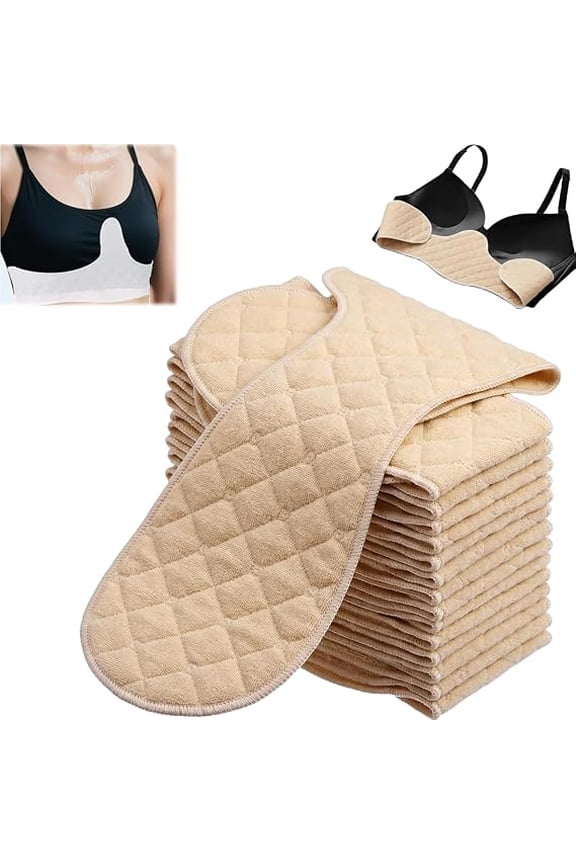 1 Pack Underboob Sweat Absorber Pads Reusable, Soft Cotton Bra Liners for Women, Breast Towel Sling for Daily Comfort