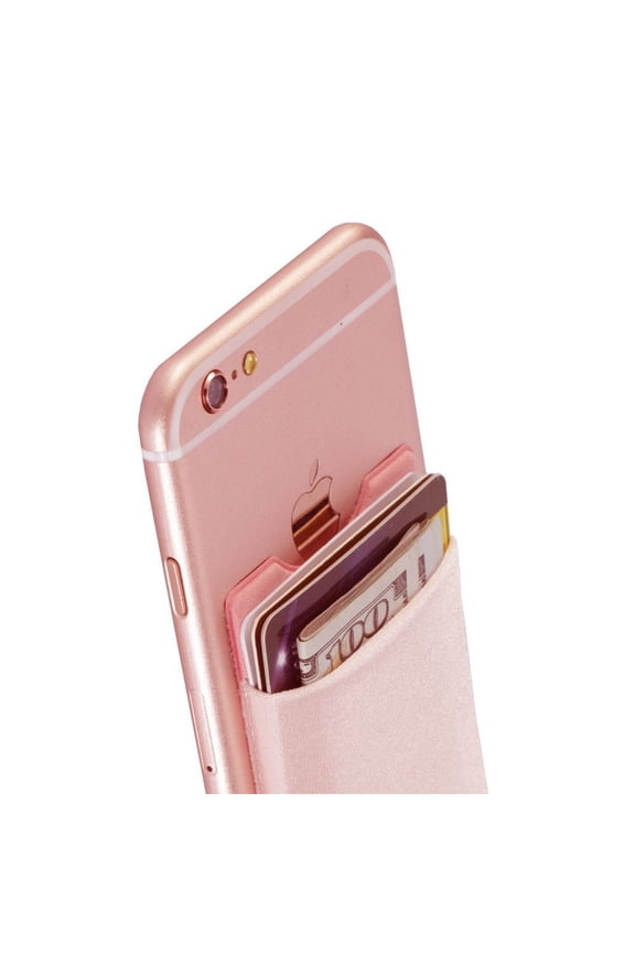 1-Pack Universal Adhesive Cell Phone Pocket – Stick-On Wallet Card Holder Pouch Case for All Smartphones TIKA