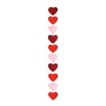 thumbnail image 1 of 1 Pack Valentine's Day Heart Garland Banner Valentines Day Heart Decorations for Anniversary Wedding Engagement Party Home Office Wall Decorations Supplies, 1 of 9